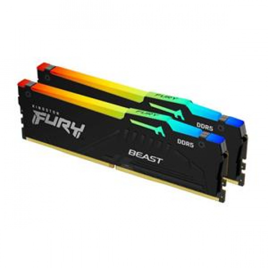 KINGSTON 64GB 6400MT/s DDR5 CL32 DIMM (Kit of 2) FURY Beast RGB EXPO