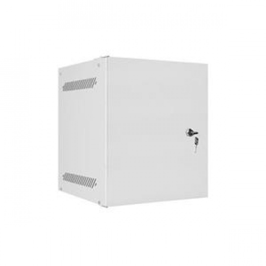 LANBERG RACKOVÁ SKŘÍŇ 10" PRO MONTÁŽ NA STĚNU 6U/280X310 PRO VLASTNÍ MONTÁŽ S KOVOVÝMI DVEŘMI ŠEDÁ  (PLOCHÉ BALENÍ)