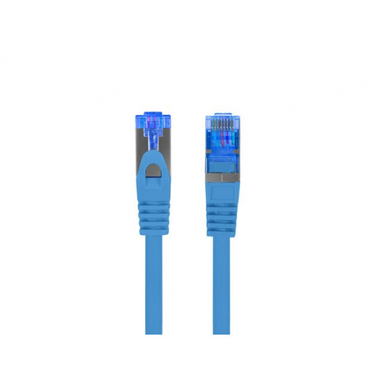 LANBERG PATCHCORD CAT.6A S/FTP LSZH CCA 20M MODRÝ FLUKE PASS