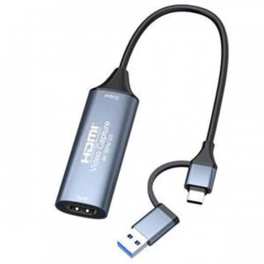 PremiumCord HDMI capture/grabber pro záznam Video/Audio signálu do počítače s konektorem USB3.0 a USB-C