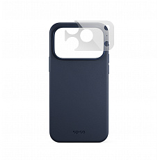 Epico Leather Mag+ Case iPhone 17 Pro/18 Pro modrá