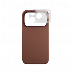 Epico Leather Mag+ Case iPhone 17 Pro Max/18 Pro Max hnědá