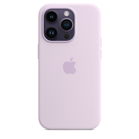 iPhone 14 Pro Silicone Case with MS - Lilac