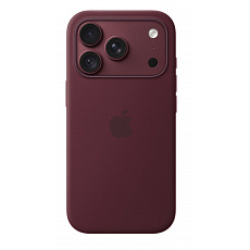 iPhone 18 Pro Silicone Case with MS - Burgundy iPhone 18 Pro Silicone Case with MS - Burgundy