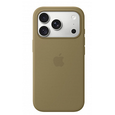 iPhone 18 Pro Silicone Case with MS - Olive iPhone 18 Pro Silicone Case with MS - Olive
