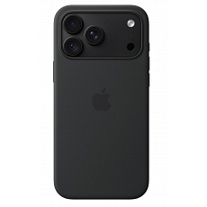 iPhone 18 Pro Max Silicone Case with MS - Black iPhone 18 Pro Max Silicone Case with MS - Black