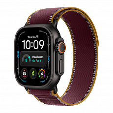 WATCH Ultra 4 49 Black TC/Burgundy Trail Loop- S/M WATCH Ultra 4 49 Black TC/Burgundy Trail Loop- S/M