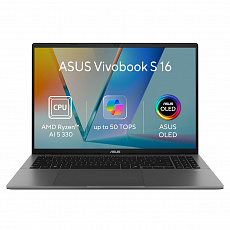 ASUS Vivobook S16/M3607KA-OLED056WZ/AI5-330/16"/WUXGA/32GB/512GB/AMD int/W11H/Gray/2R ASUS Vivobook S16/M3607KA-OLED056WZ/AI5-330/16"/WUXGA/32GB/512GB/AMD int/W11H/Gray/2R