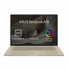 ASUS Zenbook A16/UX3607OA-OLED077W/SD-X2E-94-100/16"/2880x1800/48GB/512GB/Adreno/W11H/Brown/2R ASUS Zenbook A16/UX3607OA-OLED077W/SD-X2E-94-100/16"/2880x1800/48GB/512GB/Adreno/W11H/Brown/2R