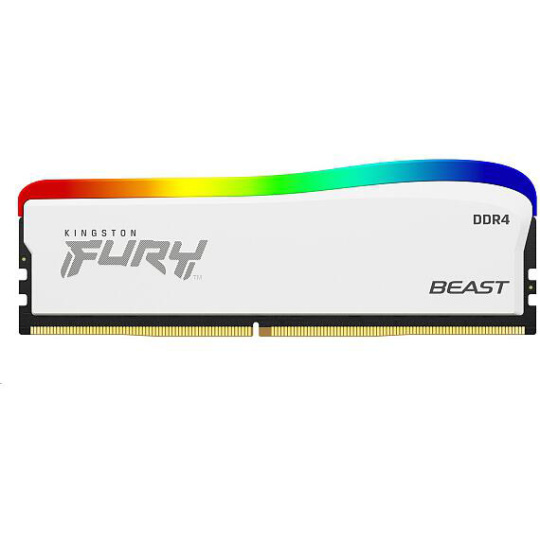 Kingston FURY Beast White/DDR4/16GB/3600MHz/CL17/1x16GB/RGB/White