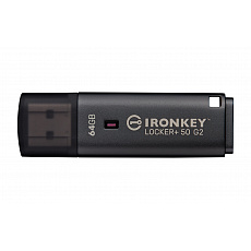 Kingston IronKey Locker+ 50 G2/64GB/USB 3.2 Gen 1 (5Gb/s)/USB-A/Černá