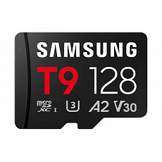 Samsung T9/Micro SDXC/128GB/UHS-I U3 / Class 10/+ Adaptér/Černá Samsung T9/Micro SDXC/128GB/UHS-I U3 / Class 10/+ Adaptér/Černá
