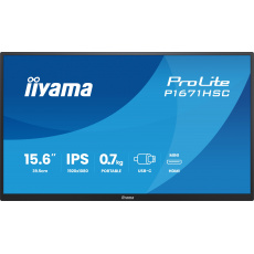 iiyama ProLite/P1671HSC-B1/15,6"/IPS/FHD/60Hz/3ms/Černá/3R iiyama ProLite/P1671HSC-B1/15,6"/IPS/FHD/60Hz/3ms/Černá/3R