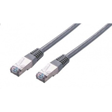 Kabel C-TECH patchcord Cat5e, FTP, šedý, 0,25m