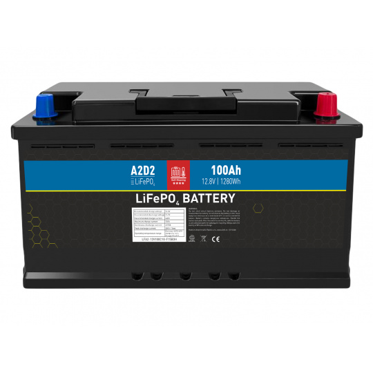 A2D2 baterie LiFePO4 12,8V 100Ah F15 SELF-HEAT Car Battery Case (Gotion cells)