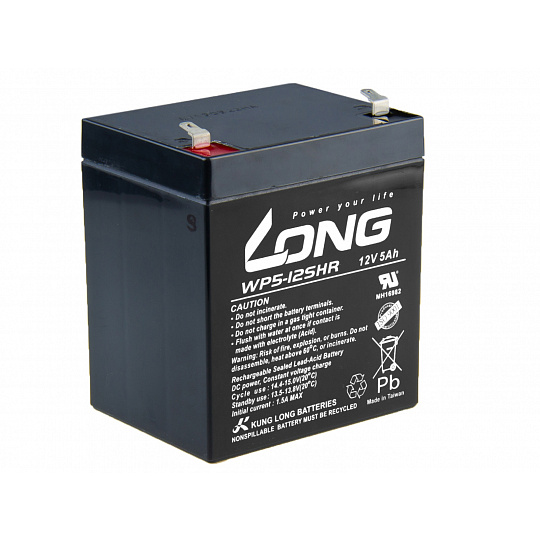 LONG baterie 12V 5Ah F1 HighRate (WP5-12SHR) LONG baterie 12V 5Ah F1 HighRate (WP5-12SHR)