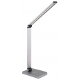 Platinet stolní LED lampa 10W stmívatelná, dotykové ovládání, bezdrátové nabíjení, USB port, stříbrn