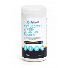 Platinet PFS5875 vlhčené čistící ubrousky na  LCD 20x13 cm 100 ks