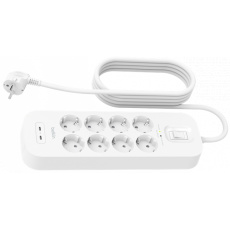 Belkin Surge strip 8 zásuvek, 2x USB-C