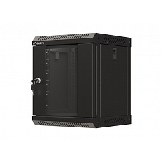 LANBERG RACKOVÁ SKŘÍŇ 10" PRO MONTÁŽ NA STĚNU 6U/300X300 (FLAT PACK) S PROSKLENÝMI DVEŘMI ČERNÁ