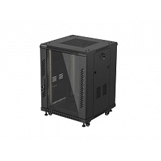 LANBERG INSTALAČNÍ RACK 19" 15U 600X600 ČERNÉ SKLENĚNÉ DVEŘE (PLOCHÉ BALENÍ)