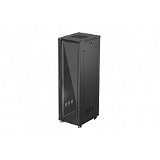 LANBERG 19" VOLNĚ STOJÍCÍ RACKOVÁ SKŘÍŇ 42U/600X800 (FLAT PACK) S PROSKLENÝMI DVEŘMI ČERNÁ
