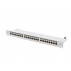 PATCH PANEL 24 PORTŮ 1U 19" CAT.7 FTP STÍNĚNÝ ŠEDÝ LANBERG PATCH PANEL 24 PORTŮ 1U 19" CAT.7 FTP STÍNĚNÝ ŠEDÝ LANBERG