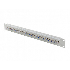PATCH PANEL 24 PORTŮ 1U S KONEKTOREM TYPU F ŠEDÝ LANBERG PATCH PANEL 24 PORTŮ 1U S KONEKTOREM TYPU F ŠEDÝ LANBERG
