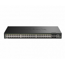 D-Link DGS-1530-52P/E 48 Ports GE PoE(30W) + 4 Ports 10G SFP+ Smart Managed Switch, 370W