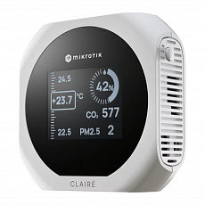 MikroTIk IAQM-THC2PV-W, Claire - Air Quality Monitor, CO2, Temp, RH, PM2.5/10, VOC, bílá