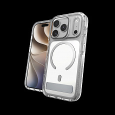 Case Santa Cruz Snap Kickstand Metallic with Camera Button Apple iPhone 18 Pro / 17 Pro - Silver Case Santa Cruz Snap Kickstand Metallic with Camera Button Apple iPhone 18 Pro / 17 Pro - Silver