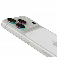 Glass Elite Anti-Reflective Camera Rings for Apple iPhone 18 Pro Max / 18 Pro - Iridescent Glass Elite Anti-Reflective Camera Rings for Apple iPhone 18 Pro Max / 18 Pro - Iridescent