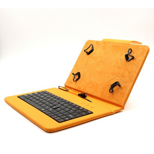 C-TECH pouzdro univer.s klav. 7"-7,85"  oranžové