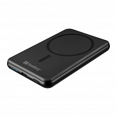 Sandberg SemiSolidState Magnet Powerbank 5000 mAh PD20W, magnetická powerbanka, černá Sandberg SemiSolidState Magnet Powerbank 5000 mAh PD20W, magnetická powerbanka, černá