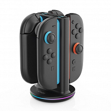 iPega SW2051 Nabíjecí Stanice s RGB pro JoyCon Ovladače Nintendo Switch 2 Black iPega SW2051 Nabíjecí Stanice s RGB pro JoyCon Ovladače Nintendo Switch 2 Black