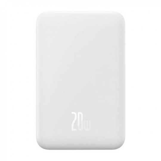 Baseus Magnetická Powerbanka 20000mAh 20W White