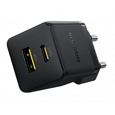 Baseus Rychlonabíječka do sítě Palm 30W 1xUSB-A 1xUSB-C PD QC 3.0 černá