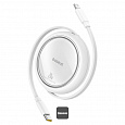 Baseus Datový kabel Free2Pull USB-C/Ligtning 1m 20W bílý