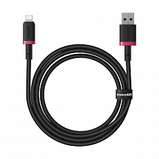Baseus Rychlonabíjecí kabel Dura USB/Lightning 1m 2.4A červeno černý