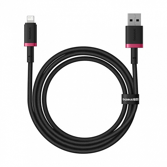 Baseus Rychlonabíjecí kabel Dura USB/Lightning 1m 2.4A červeno černý Baseus Rychlonabíjecí kabel Dura USB/Lightning 1m 2.4A červeno černý