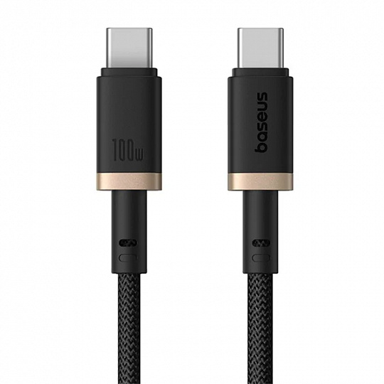 Baseus Rychlonabíjecí kabel Dura USB-C/USB-C 1m 100W černo zlatý Baseus Rychlonabíjecí kabel Dura USB-C/USB-C 1m 100W černo zlatý