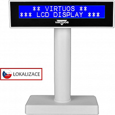 LCD displej Virtuos FL-2026MB 2x20, USB bílý LCD displej Virtuos FL-2026MB 2x20, USB bílý