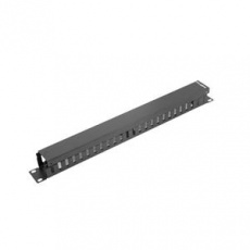 LANBERG 19" CABLE MANAGEMENT PANEL TYPE A 1U BLACK LANBERG 19" CABLE MANAGEMENT PANEL TYPE A 1U BLACK