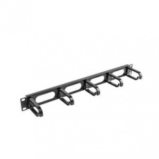 LANBERG 19" CABLE MANAGEMENT PANEL 5 RINGS - TYPE B 1U BLACK LANBERG 19" CABLE MANAGEMENT PANEL 5 RINGS - TYPE B 1U BLACK