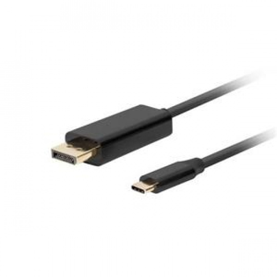 Lanberg USB-C(M)->DisplayPort(M) kabel 3m 4K 60Hz černá