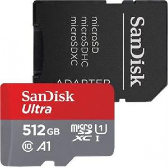 SanDisk Ultra/micro SDHC/512GB/150MBps/UHS-I U1 / Class 10/+ Adaptér