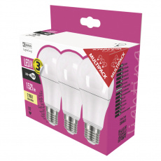 EMOS LED ŽÁROVKA CLASSIC A60 14W(100W) 1521lm E27 WW 3PC EMOS LED ŽÁROVKA CLASSIC A60 14W(100W) 1521lm E27 WW 3PC