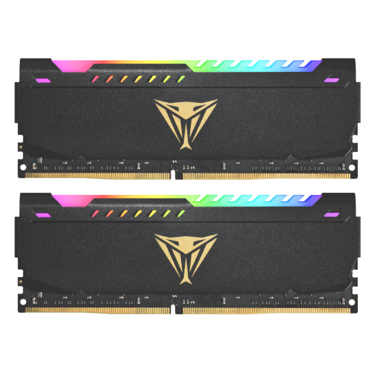 Patriot Viper Steel/DDR4/32GB/3200MHz/CL16/2x16GB/RGB/Black