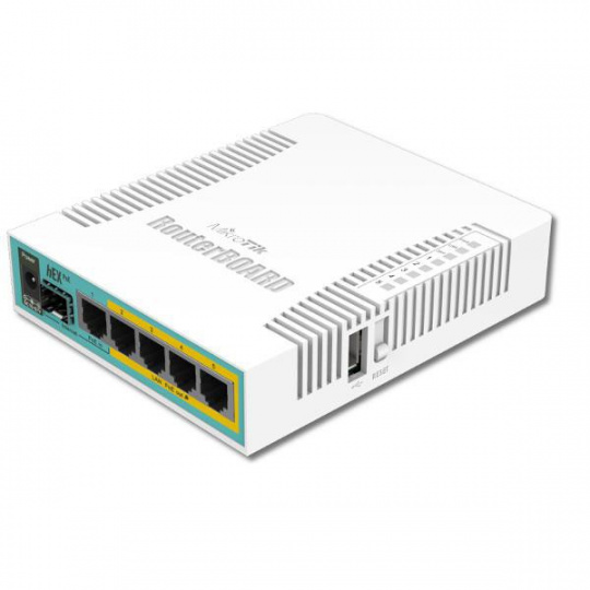 Mikrotik RB960PGS 800MHz,  128MBRAM, 5x LAN, hEX