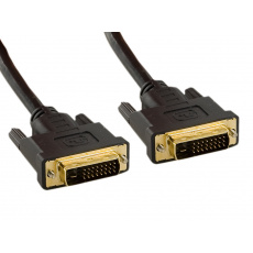 4World Kabel DVI-D-DVI-D 24+1M-24+1M 10m Black